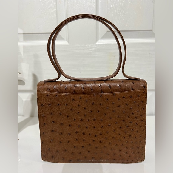 Vintage Majestic Ostrich Leather Kelly Bag - Picture 4 of 14